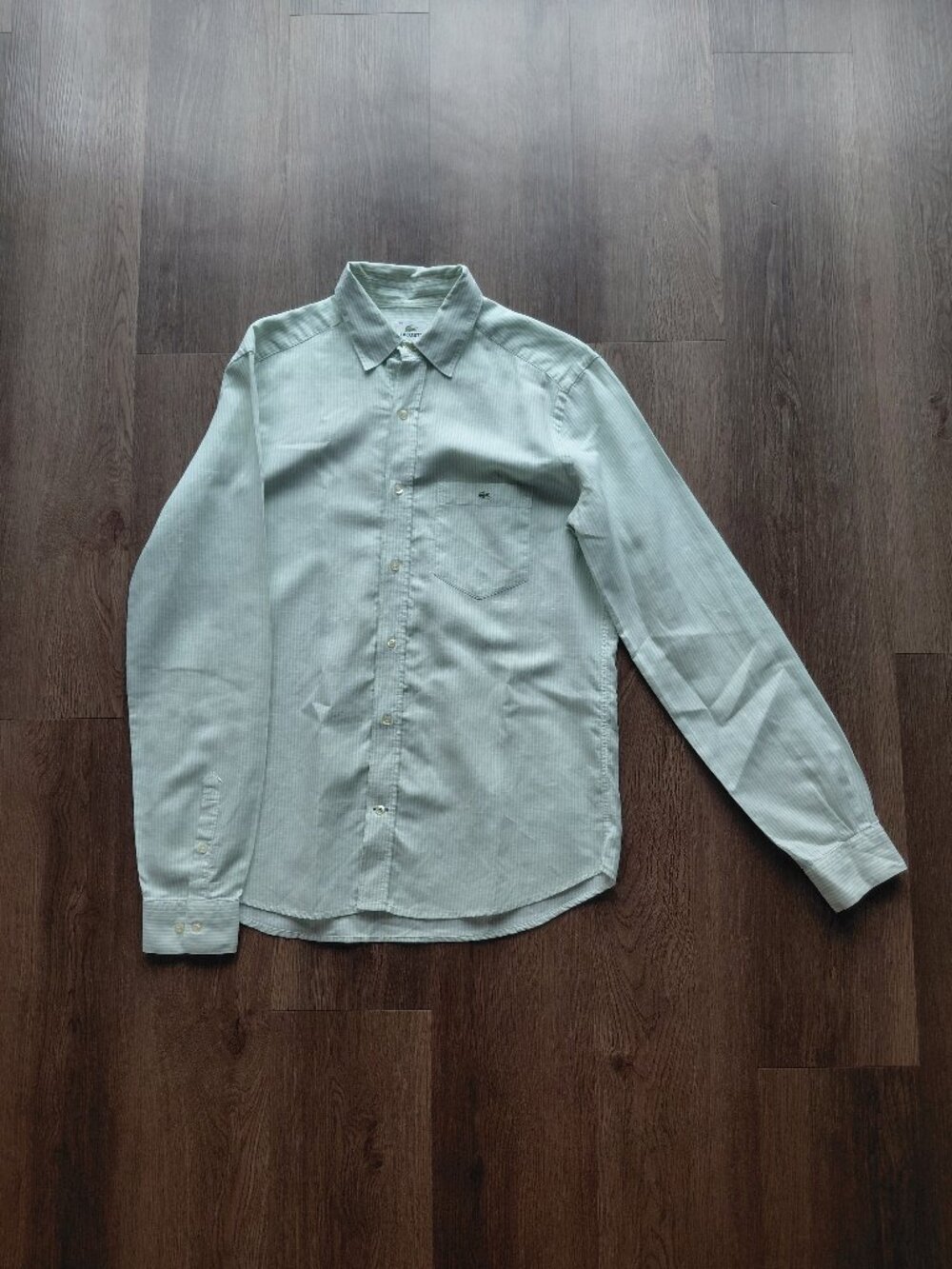 Lacoste Qualite Originale Linen Blend Dress Shirt